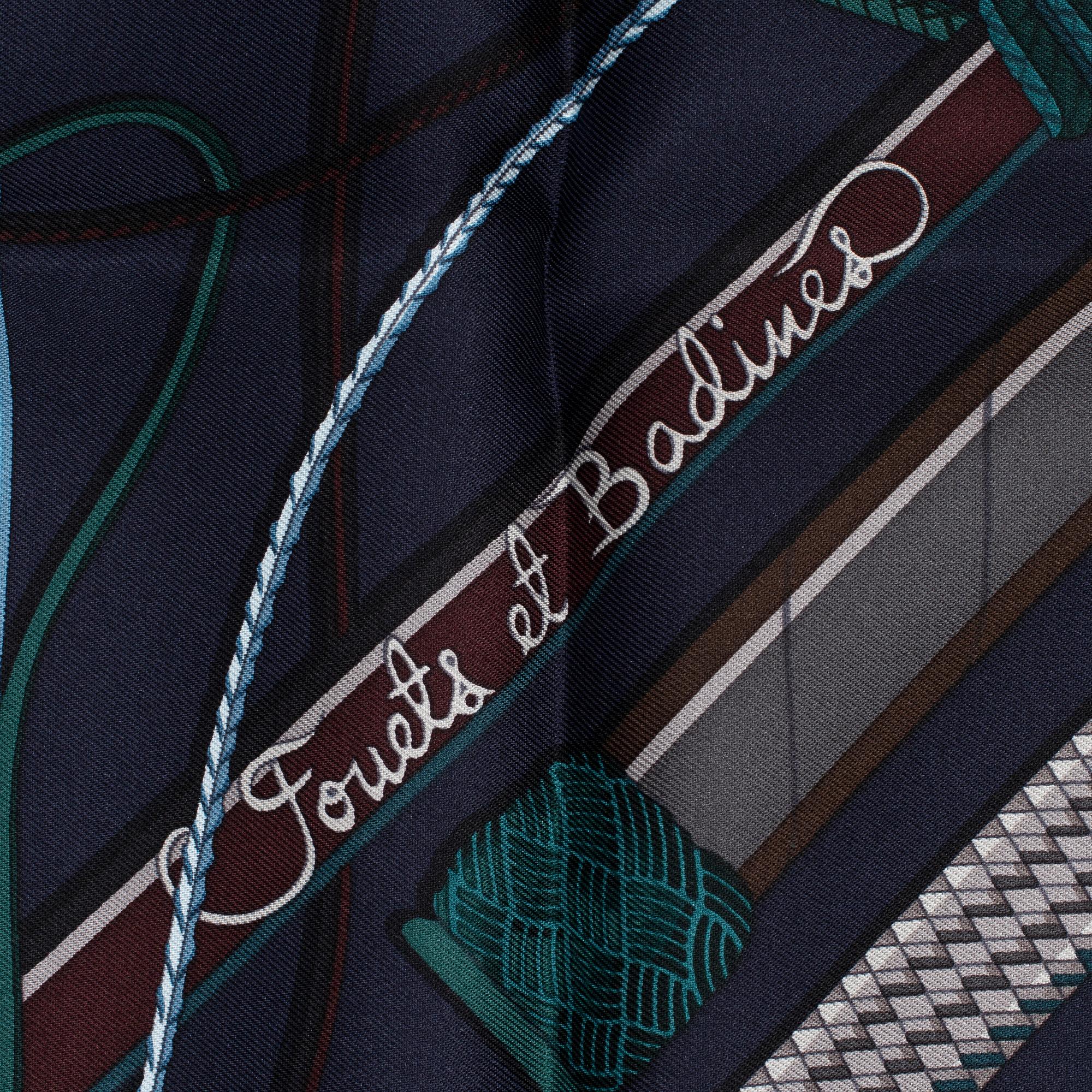 HERMÈS, scarf, 'Fouets et Badines'.