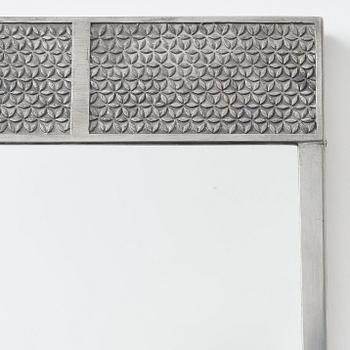 Firma Svenskt Tenn, a pewter framed mirror, Stockholm 1932.