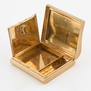 18K gold vanity case.