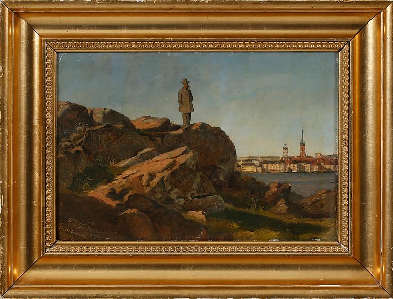 FREDERICK CHRISTIAN LUND, attributed to, oil on canvas, signed F Lund and dated 1851(?).