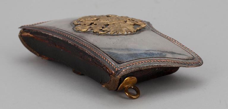 KARTUSCHVÄSKA, Ryssland, 1800-tal.