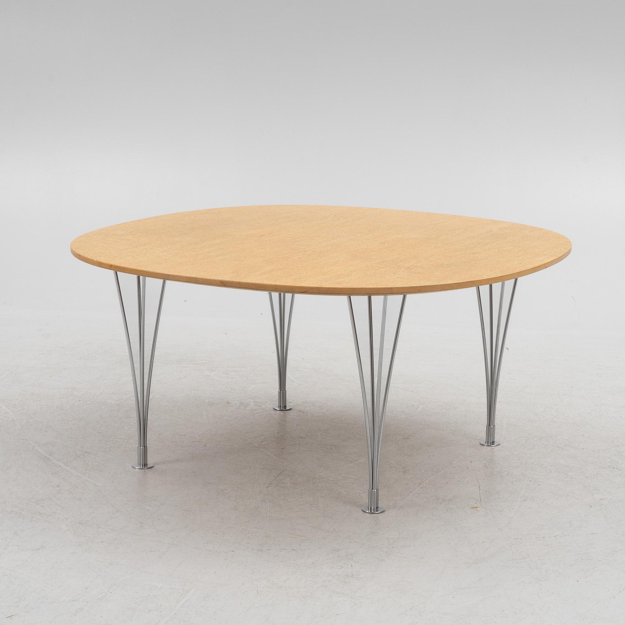 Bruno Mathsson, a 'Supercirkel' coffee table, Värnamo, Sweden.