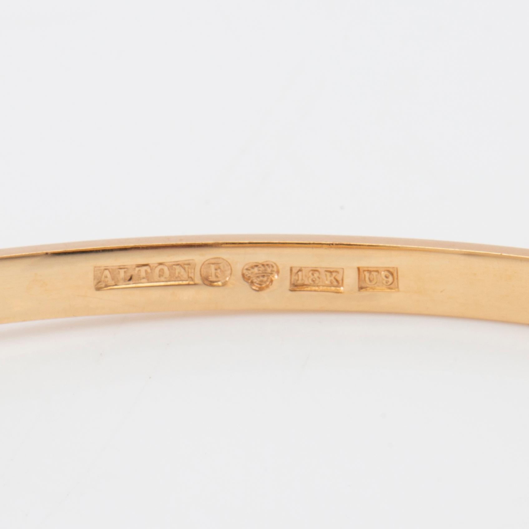 Bracelet/arm ring 18K gold, Alton Falköping 1970.