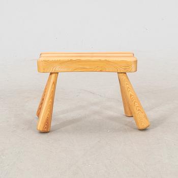 An Ingvar Hildingsson signed pine stool later part of the 20th century.