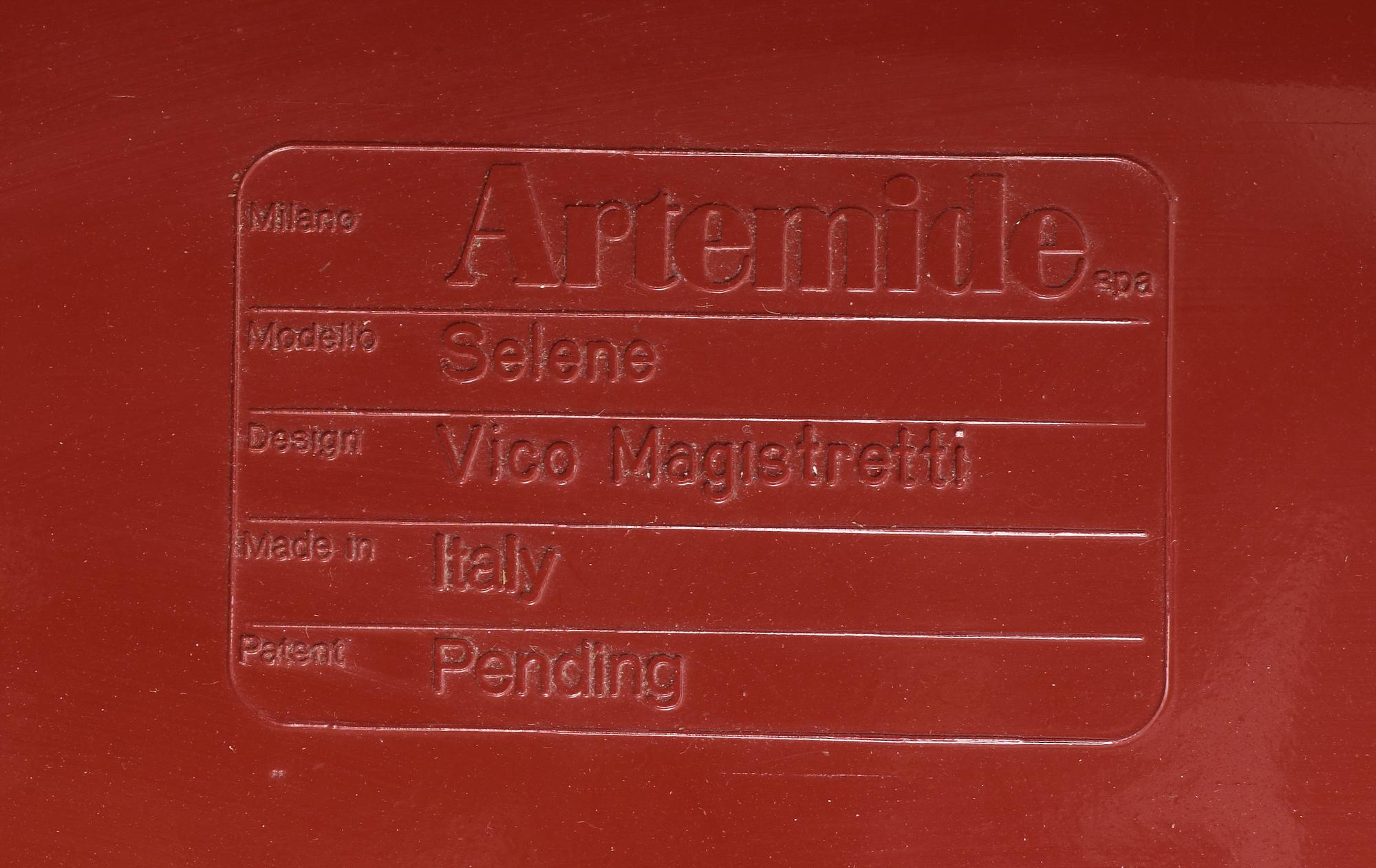 STOL, "Selene", Vico Magistretti, Artemide, Italien, formgiven 1969.