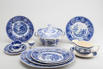 REINHARD RICHTER, servis, ca 54 delar, "Masema" Arabia Finland flintgods.