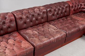 SEKTIONSSOFFA, 5 delar, samt BORD, "Party Corner", Wards Ateliéer AB, Tibro, 1970-tal.