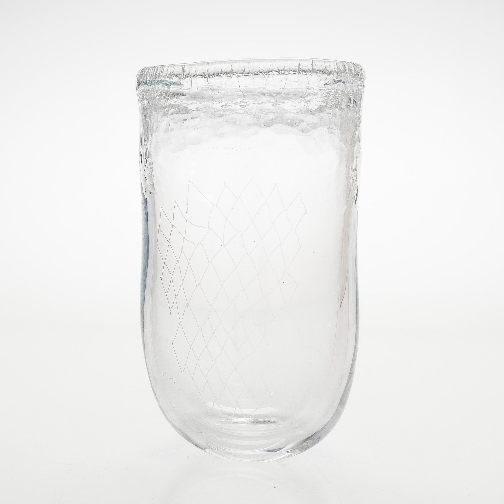 Tiina Nordström, an art glass signed Tiina Nordström, Nuutajärvi 1993.