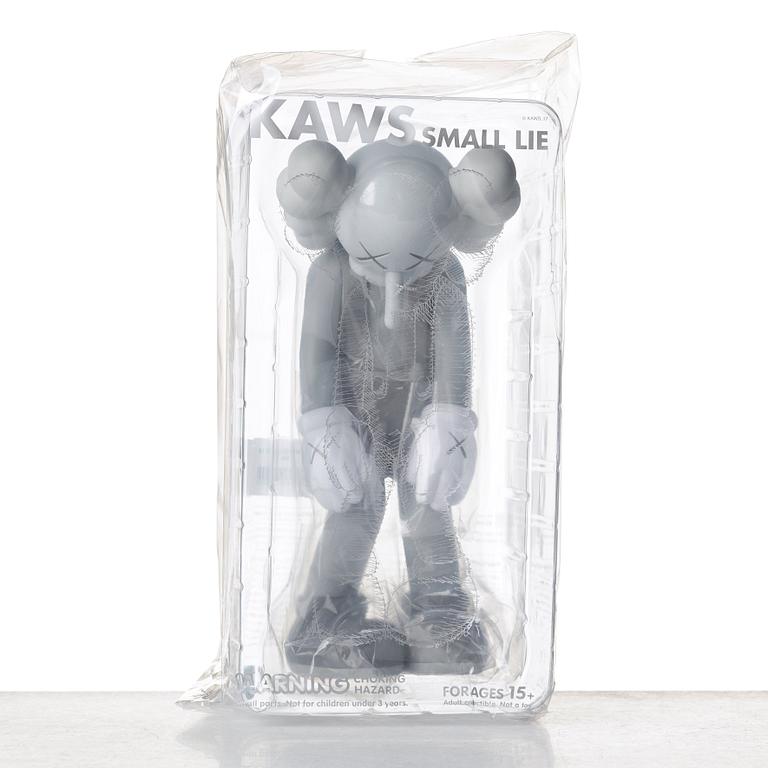 KAWS, "Small Lie" (black, grey, brown).