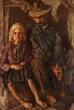 322. Lotte Laserstein, "Girl and old Man".