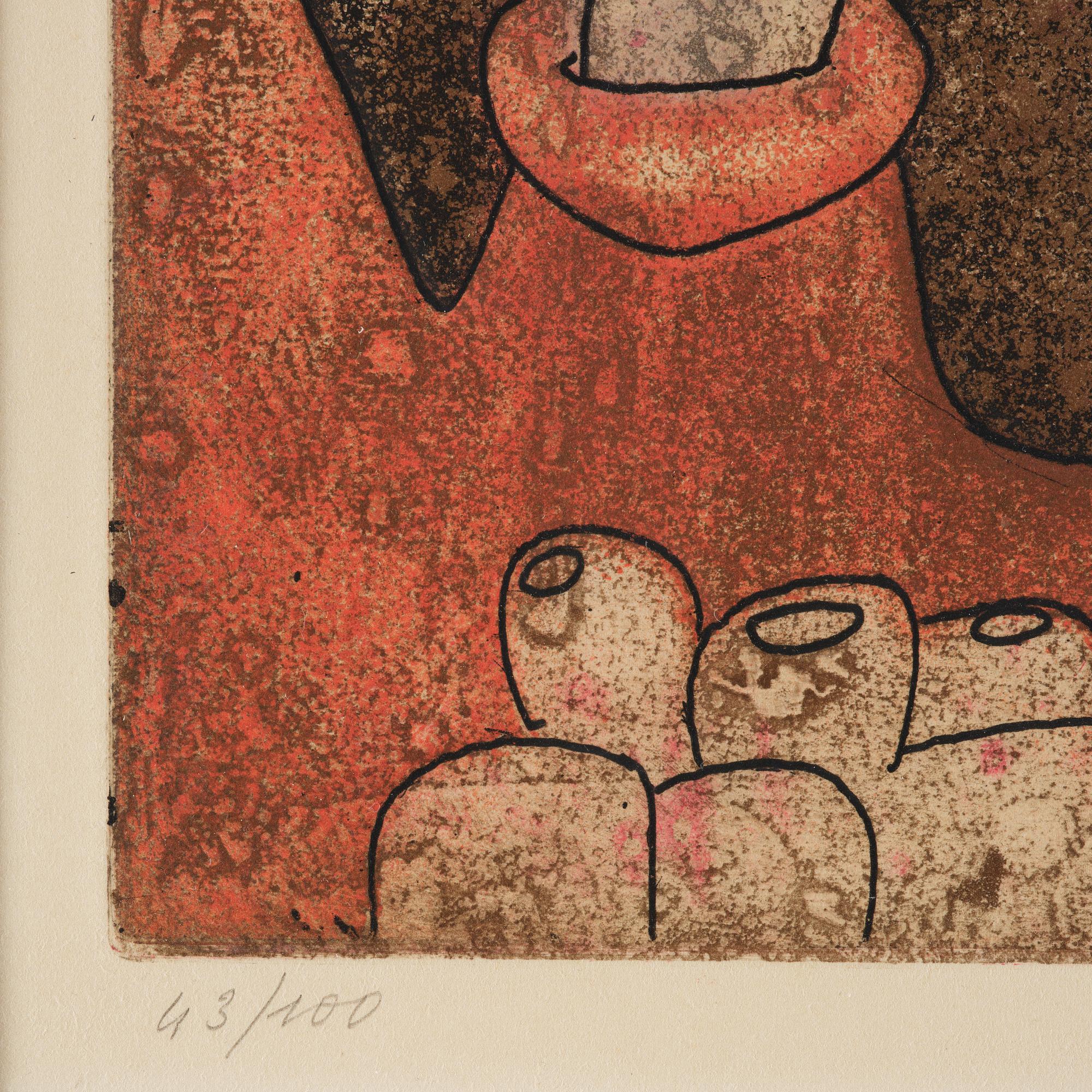 Roberto Matta, Utan titel from: "Hommage aux Prix Nobel" (Nobelprismappen).