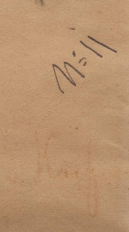 OKÄND KONSTNÄR, kolteckning, signerad, omkring sekelskiftet 18/1900.