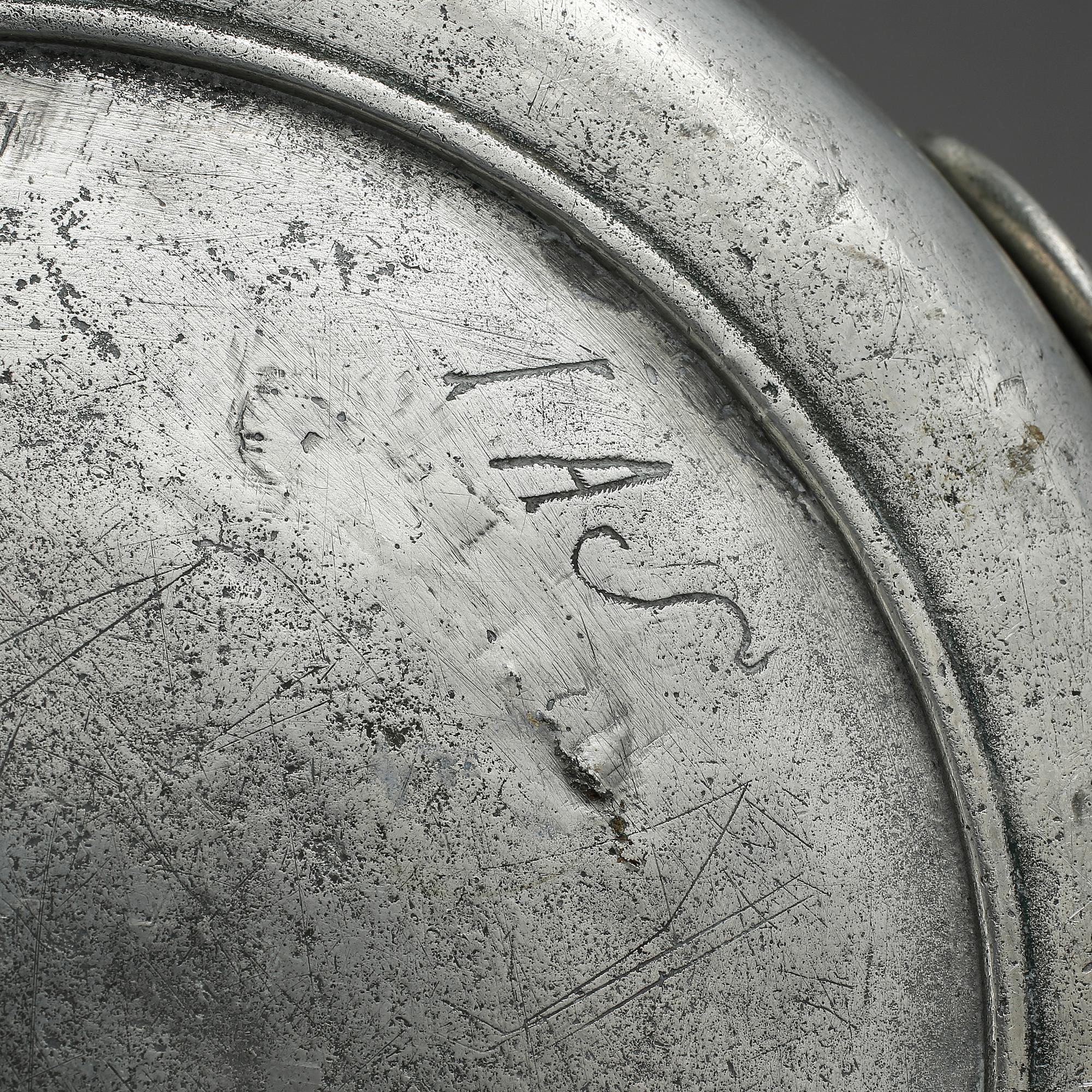 GRÖTSKÅL, tenn, otydliga stämplar, 1800-tal.