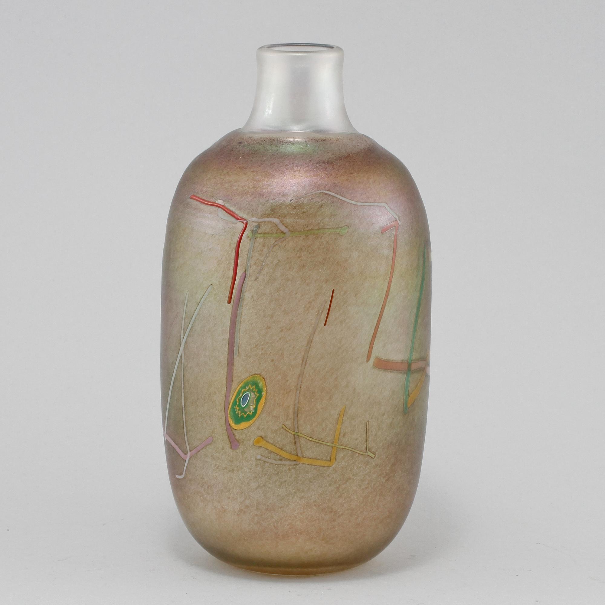 VAS, glas, Bertil Vallien, Boda, Artist Collection, 1900-talets fjärde kvartal.