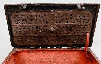 KISTA, järn, barock, 1600-tal.