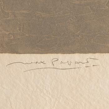MAX PAPART, carborundum etsning, signerad 59/90.