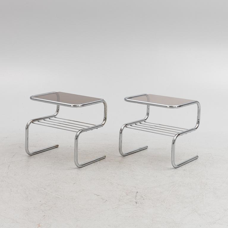 Bruno Mathsson, a pair of bedside tables, second half of the 20th century.