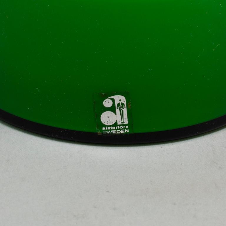PO STRÖM, bordslampor, 2 stycken, glas, Alsterfors, 1970-tal.
