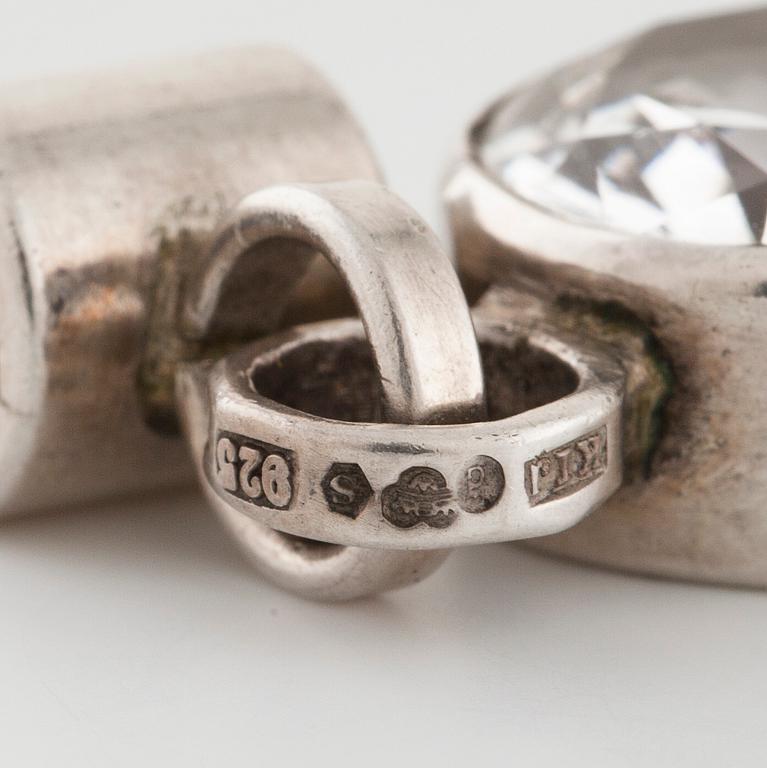 CECILIA JOHANSSON, Göteborg, 1977, a faceted rock crystal pendant.