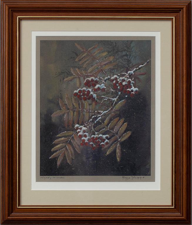 KIMMO PÄLIKKÖ, färgat hors commerce -avdrag, sign. och dat. a tergo 2001.