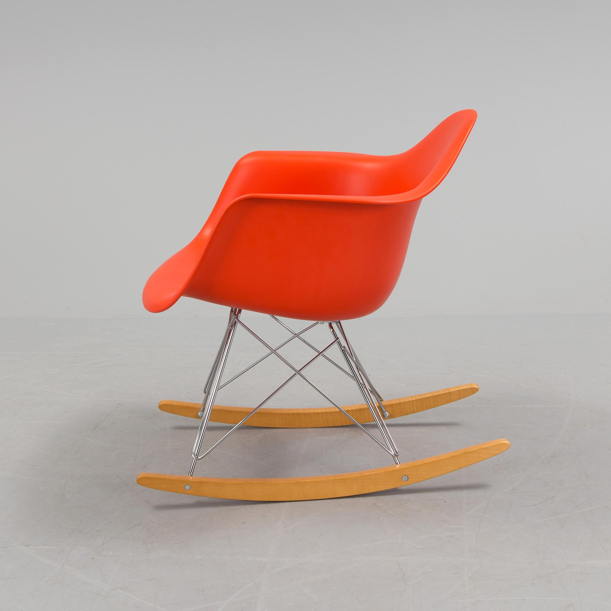 CHARLES & RAY EAMES, a 'RAR' rocking chair from Vitra, 2011.