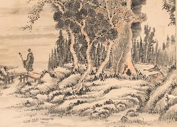 Rullmålning, oidentifeirad konstnär, Japan 1900-talets första hälft.