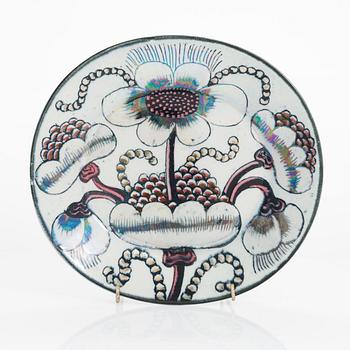 Birger Kaipiainen, a decorative plate signed Kaipiainen Arabia.