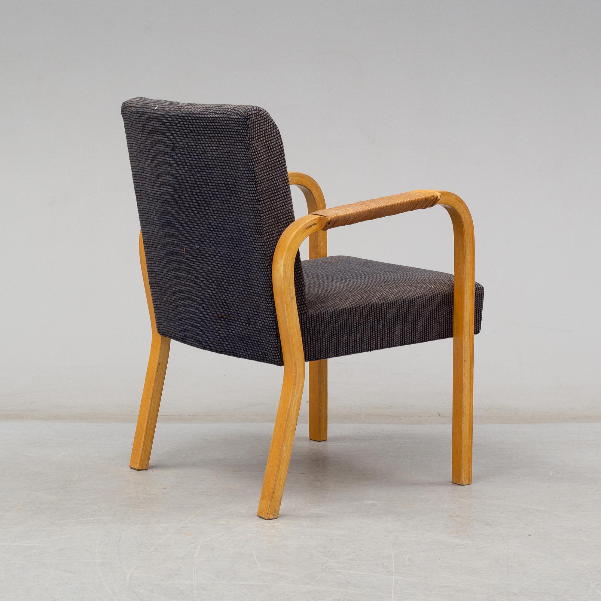 A no 45 arm chair by Alvar Aalto, Artek, Finland, designed in 1948.