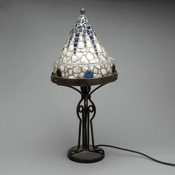 BORDSLAMPA, jugendstil, samtida tillverkning.