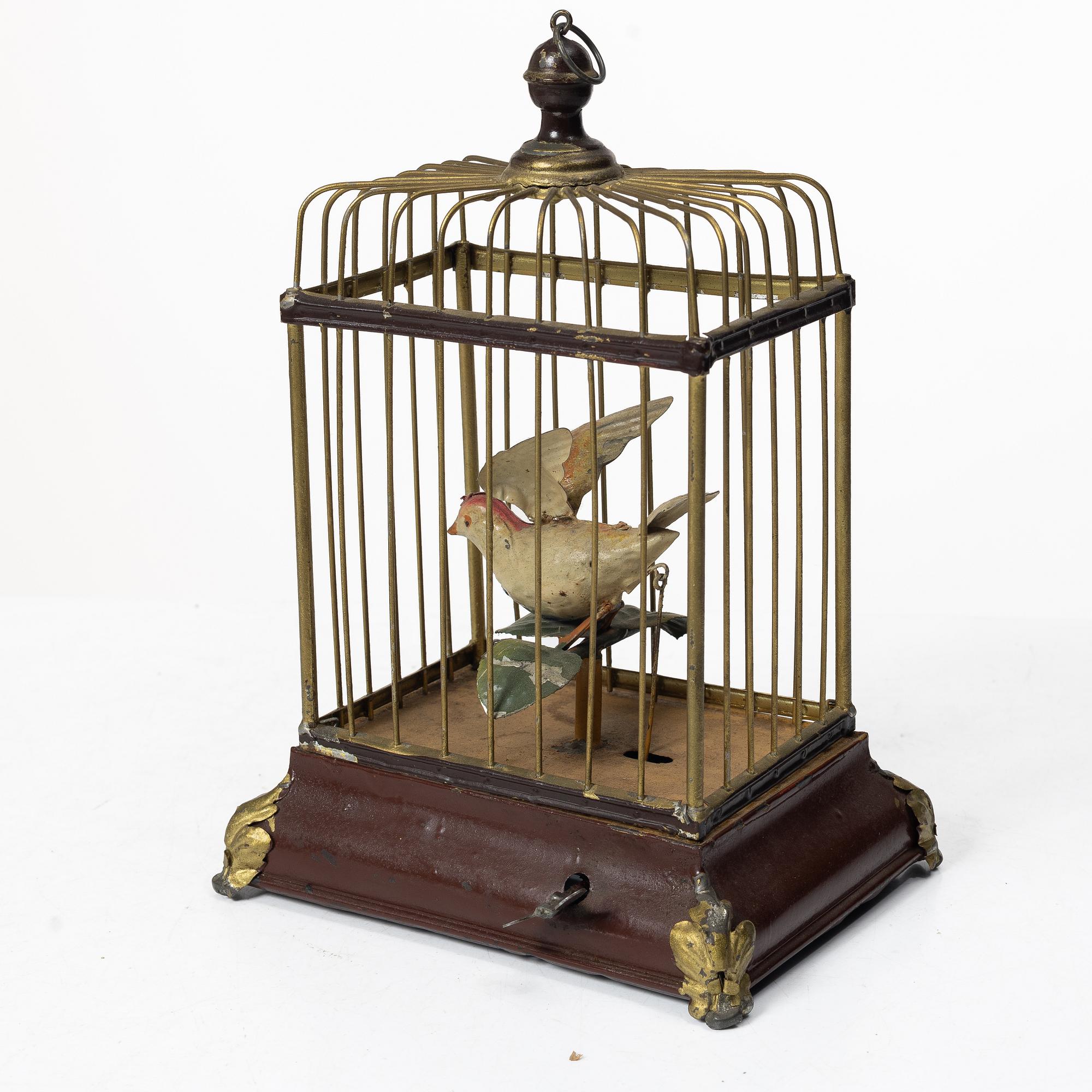 Birdcage-form musical box, late 19th century.