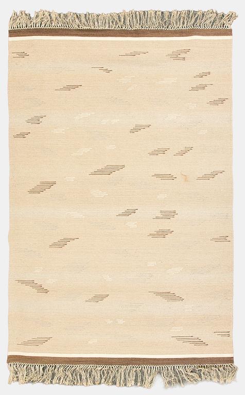 Toini Nyström, a flat weave carpet for Aaltosen Mattokutomo Kiikka Finland. Ca 305 x 200 cm.