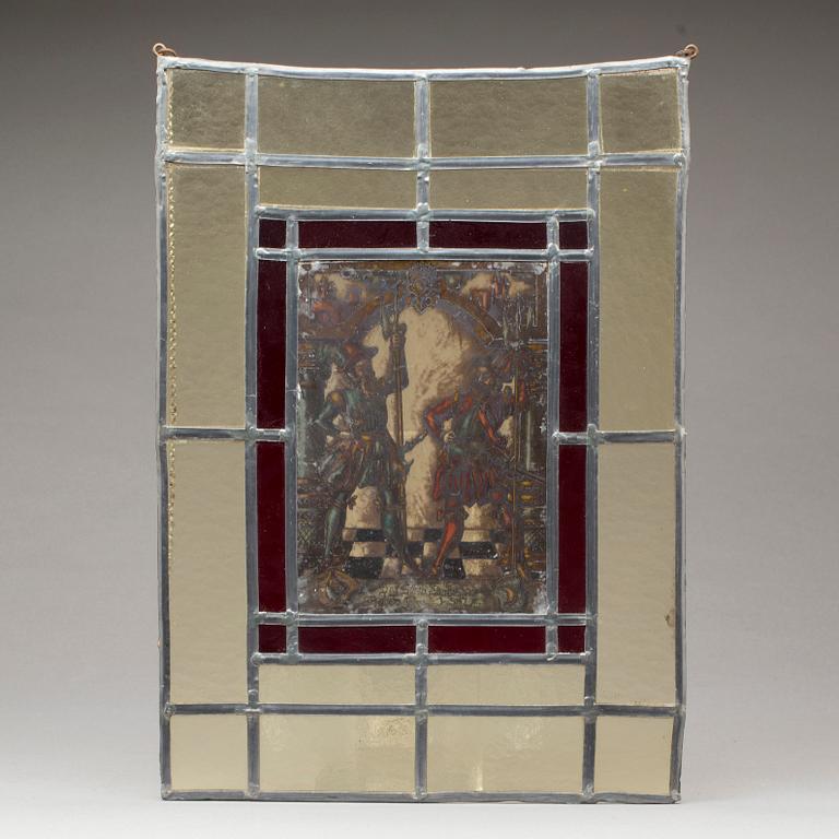 GLASMÅLNING, troligen Danmark, 1900-talets första hälft.