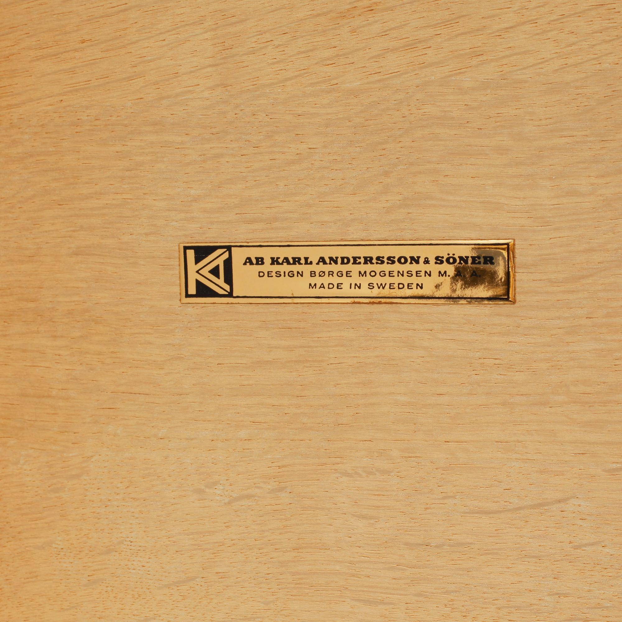 BØRGE MOGENSEN, dokumentfack, AB Karl Andersen & Söner, 1900-talets andra hälft.