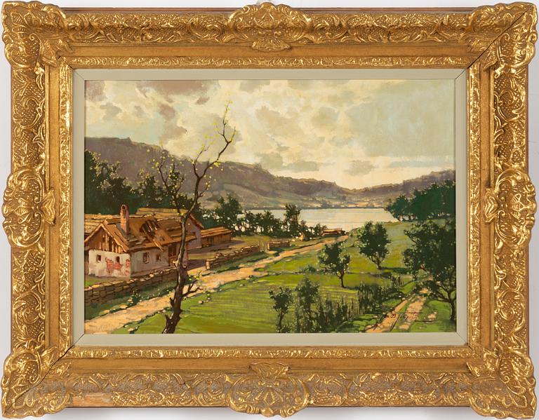 Jan Bohumil Pospísil, Sydländskt landskap.