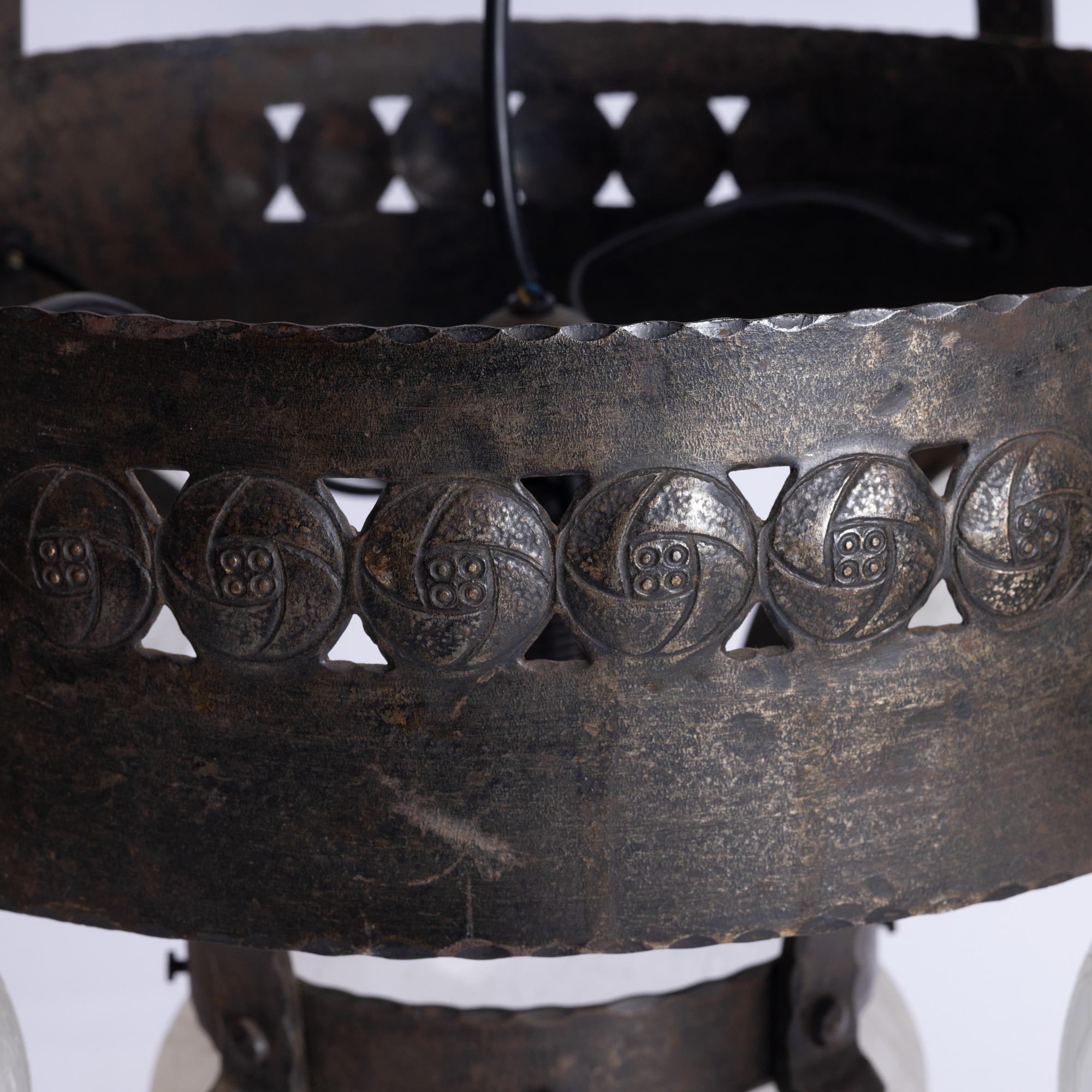 Arvid Böhlmarks Lampfabrik, a ceiling lamp model "5345", Stockholm, 1910s.