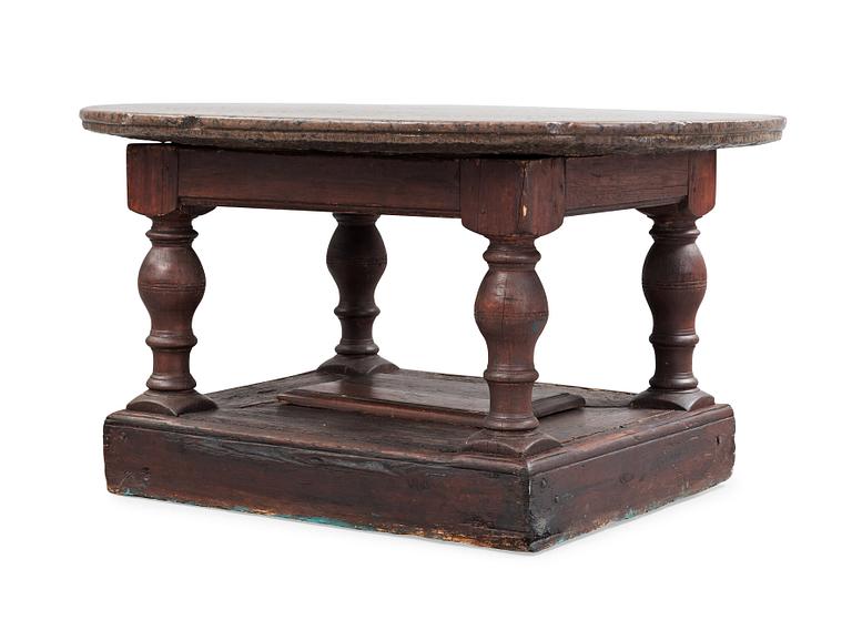 A Swedish Baroque 18th century stone top table.