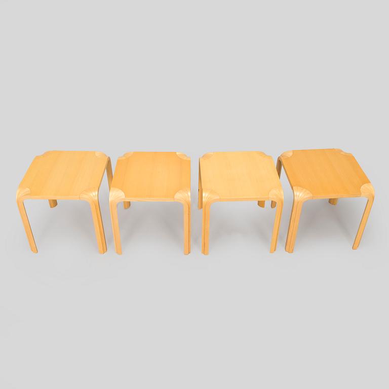 Alvar Aalto, pallar, 4 st, modell X601, Artek 1999.