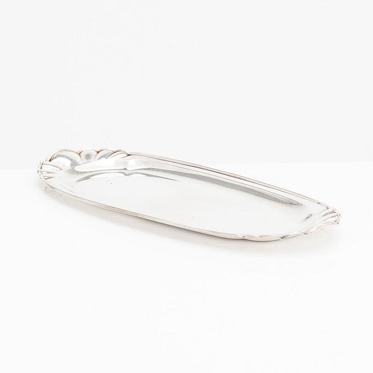 Kaffeservis, 3 delar, och fat, silver, Kultakeskus, Tavastehus 1966 och 1972.