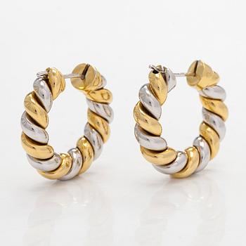 Earrings in 18K gold/white gold, Switzerland.