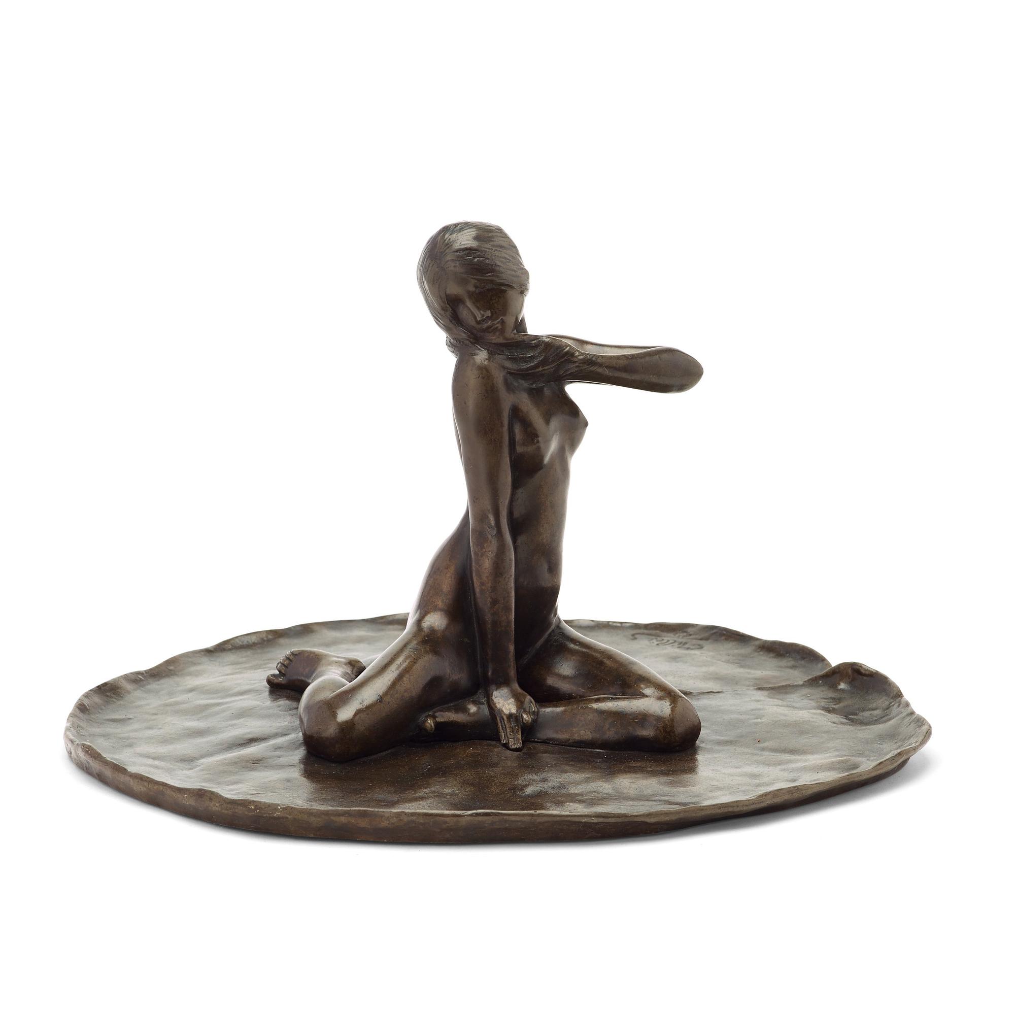 Carl Milles, "Femme aus nuphars" (femme aux nénuphars = woman on a water lily).