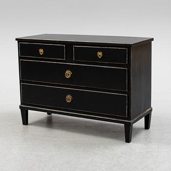 A Gustavian style chest of drawers, 19th Century.