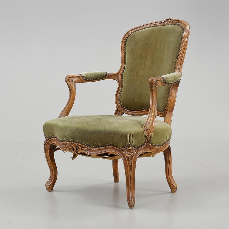 KARMSTOL, Louis XV, Frankrike, Märkt Henri Amand, 1700-talets mitt.