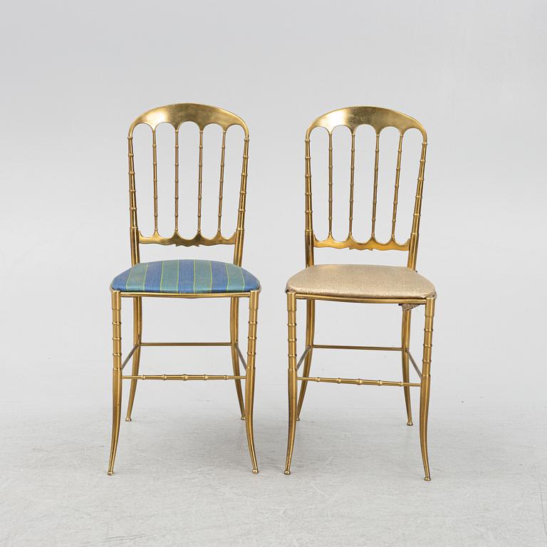 Eight Chiavari-like chairs, Italy, second half of the 20th century.