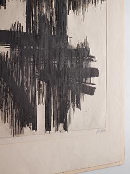 Pierre Soulages, "Eau forte II".