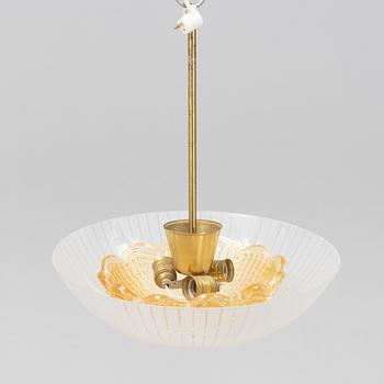 A Swedish Modern ceiling lamp, 1940's.