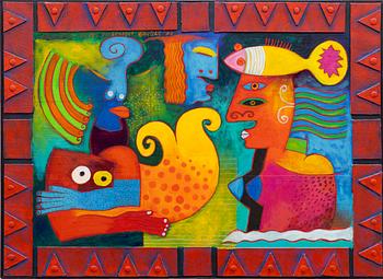 Clemens Briels, "Piece d'eau et les personages".