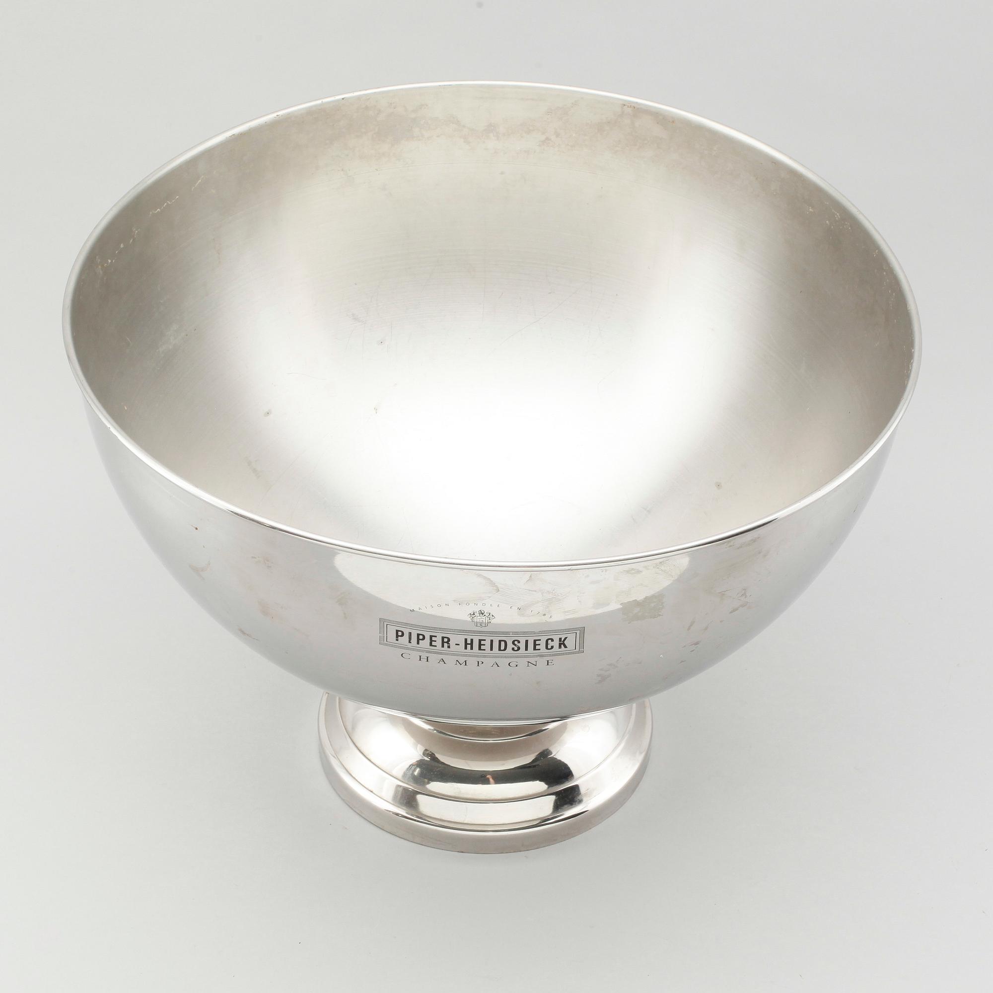CHAMPAGNEKYLARE, metall, "Piper-Heidsieck", 1900-talets mitt.