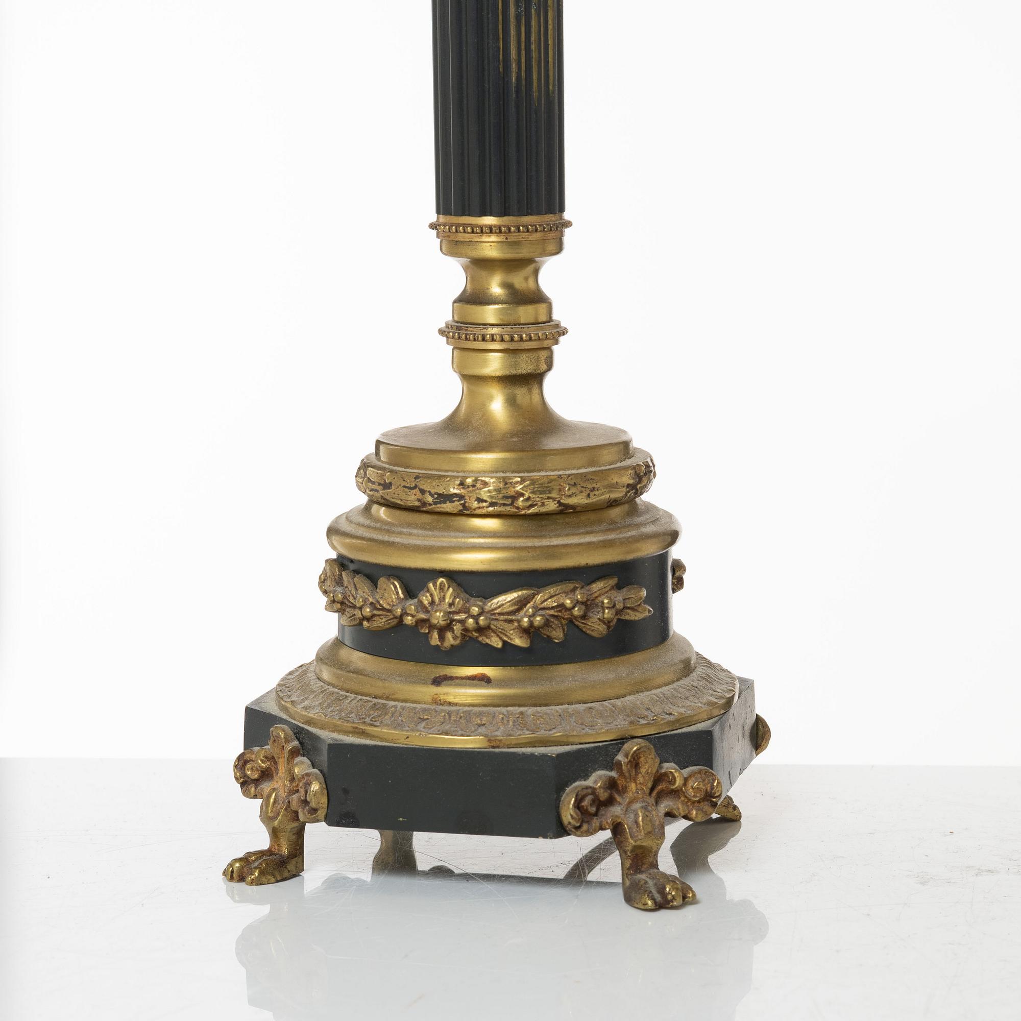 Einar Bäckströms Metallvarufabrik, bordslampor, ett par, modell 5510, Malmö, 1900-talets mitt.