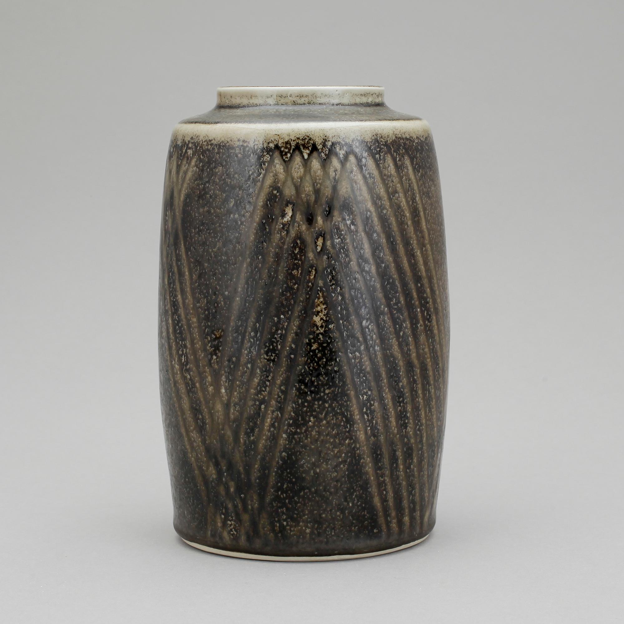 VAS, stengods, Carl-Harry Stålhane, Rörstrand, monogramsignerad.