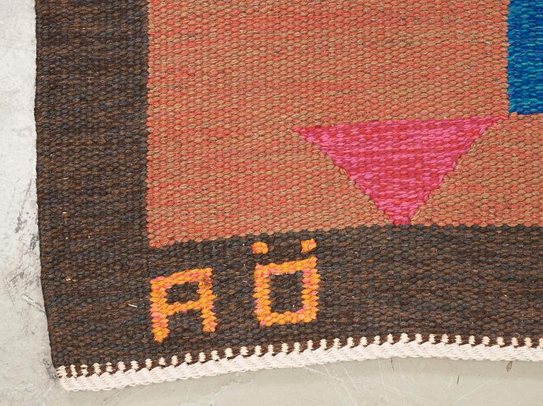 CARPET. “Wahlund”. Rölakan. 447,5 x 279 cm. Signed AÖ (Agda Österberg).